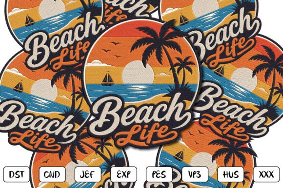 Beach Life Embroidery Design Review