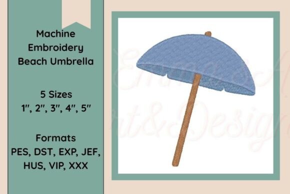 Beach Umbrella Machine Embroidery Design Review