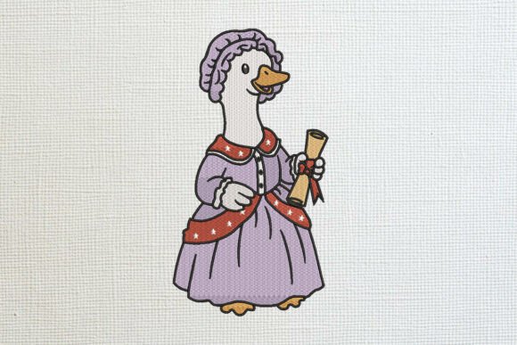 Colonial Lady Goose Embroidery Art Review