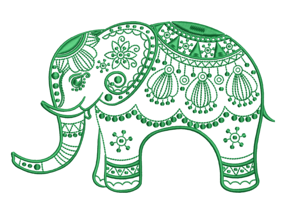 Ethnic Elephant Embroidery Design Review