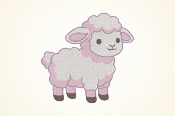 Fluffy Baby Sheep Embroidery Design Review