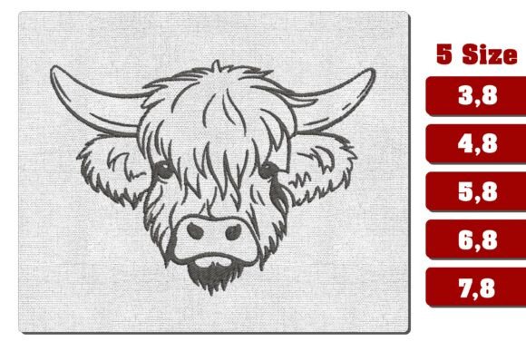 Highland Cow Bandana Machine Embroidery Review