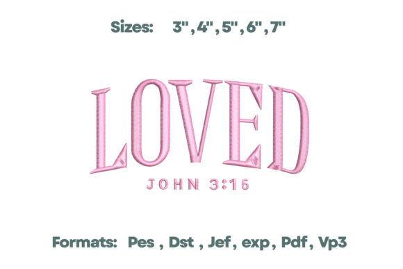 Loved John 3 16 Bible Embroidery Review