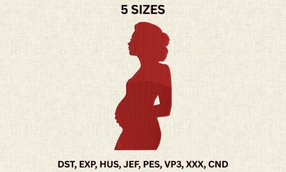 Mom Holding Bump Embroidery File Review