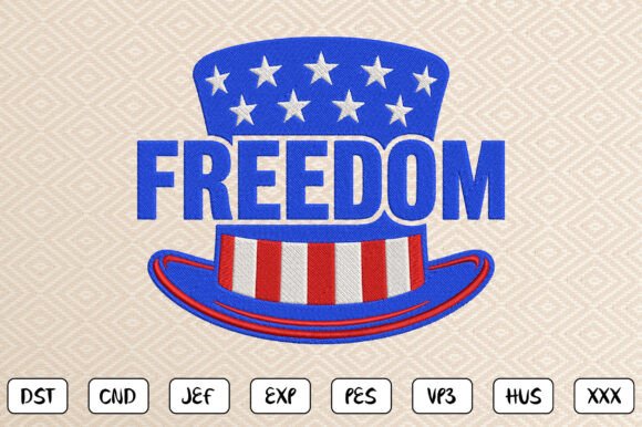 Patriotic Freedom Embroidery Design Review