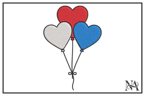 Patriotic Heart Balloons Embroidery Review