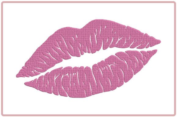 Pink Lips Embroidery Design Review for Craft Fairs