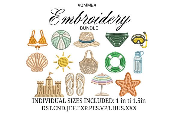 Review: Beach Pool Summer Mini Embroidery Set