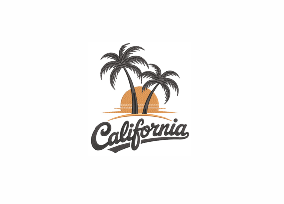 Review: California Palm Tree Machine Embroidery
