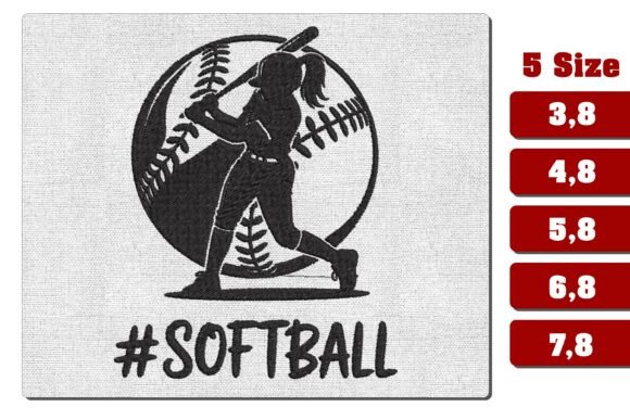 Review: Girl Softball Player Machine Embroidery for Custom Apparel