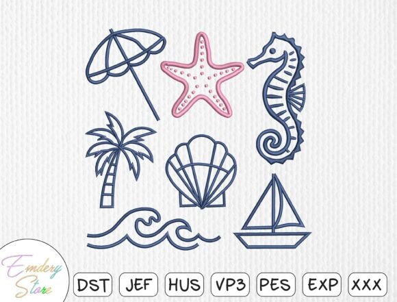 Review: Summer Machine Embroidery Files Set