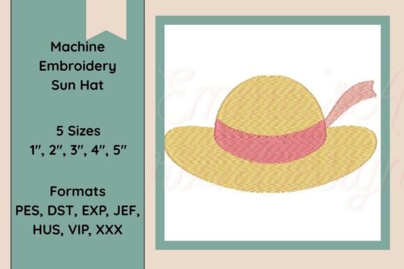 Review: Sun Hat Machine Embroidery Design for Summer Sales