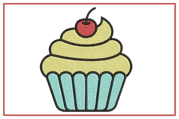 Review: Sweet Cupcake Cherry Embroidery Design