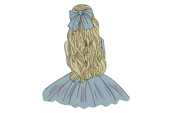 Reviewing the Back View Girl Embroidery Design