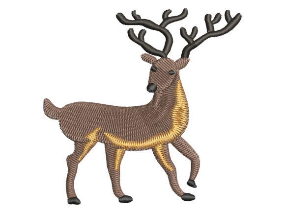 Reviewing the Minimal Stag Embroidery Design
