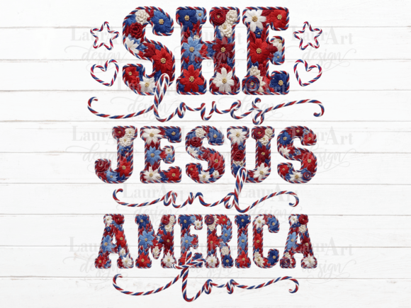 She Loves Jesus and America Embroidery Review