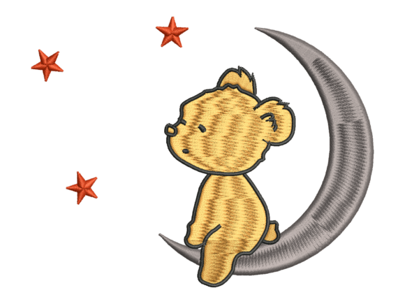 Teddy Bear on Moon Embroidery: A Seller’s Review
